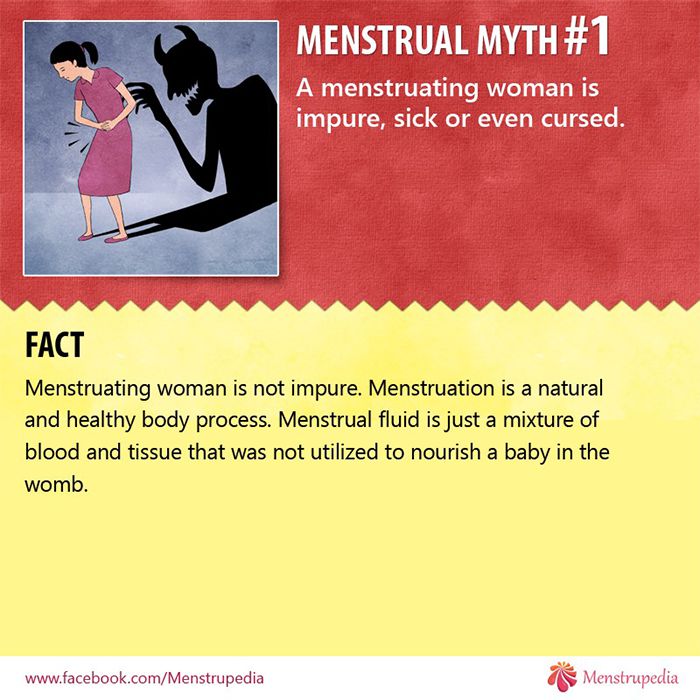 What is the story behind menstrual myths?
